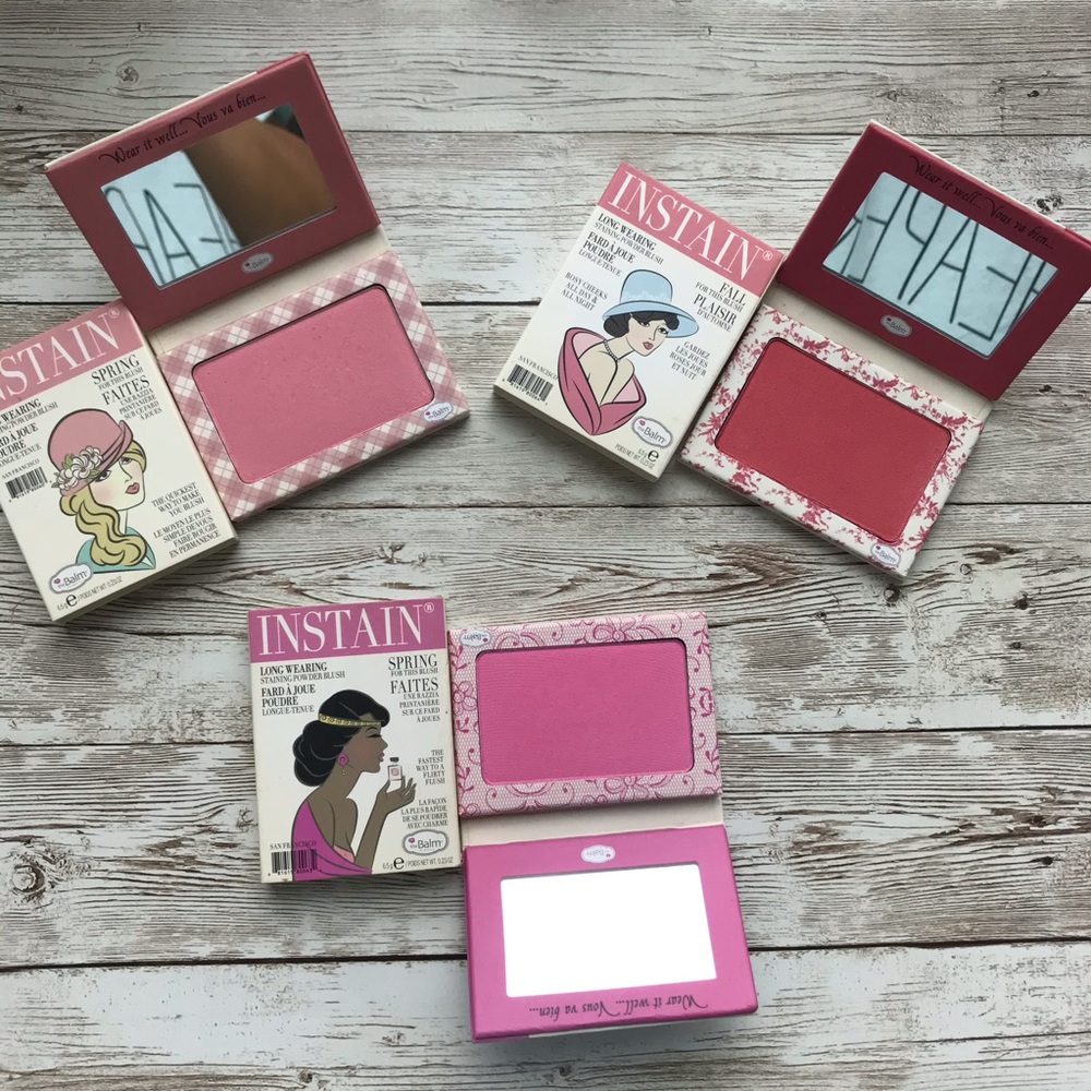 3 Authentic theBalm Instain Blushes